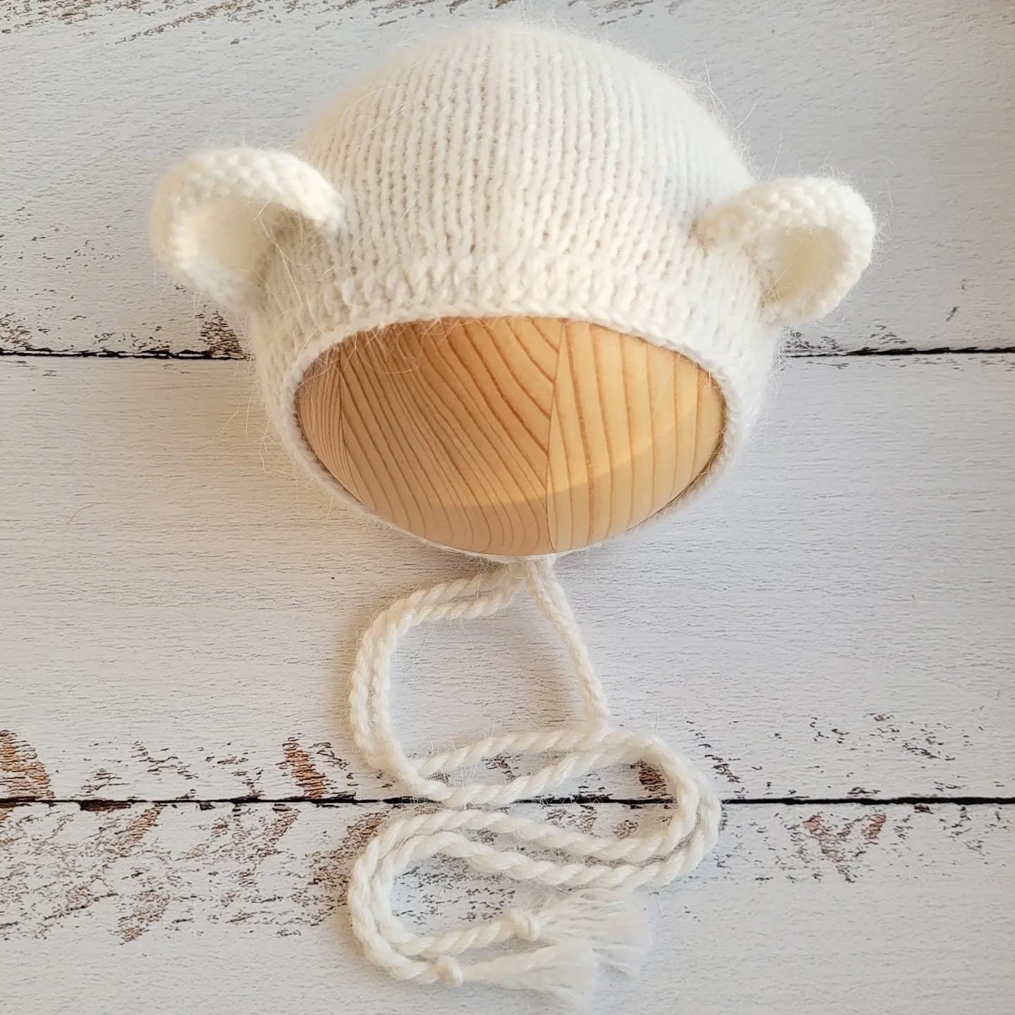 Bear Bonnet Knitting Pattern: Newborn Animal Hat (PDF Pattern) - Image 2