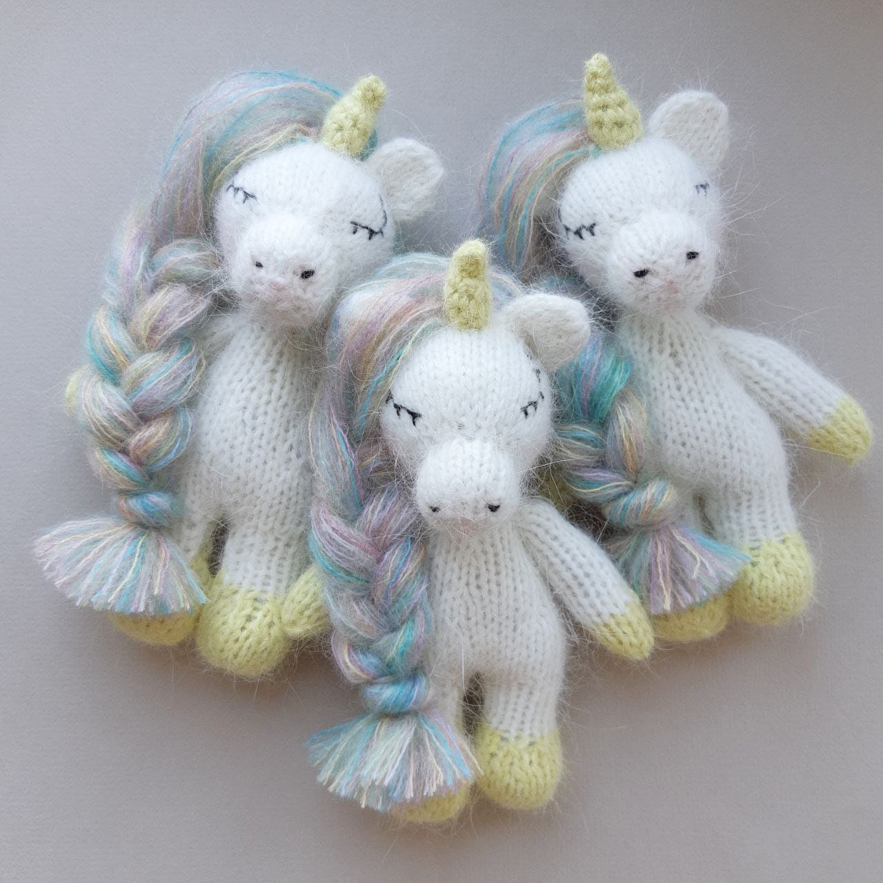 Knitted Unicorn Toy Pattern: Amigurumi Animal (PDF)