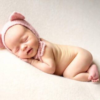 PDF! Cat newborn knitting bonnet. Animal hat tutorial. Newborn props pattern