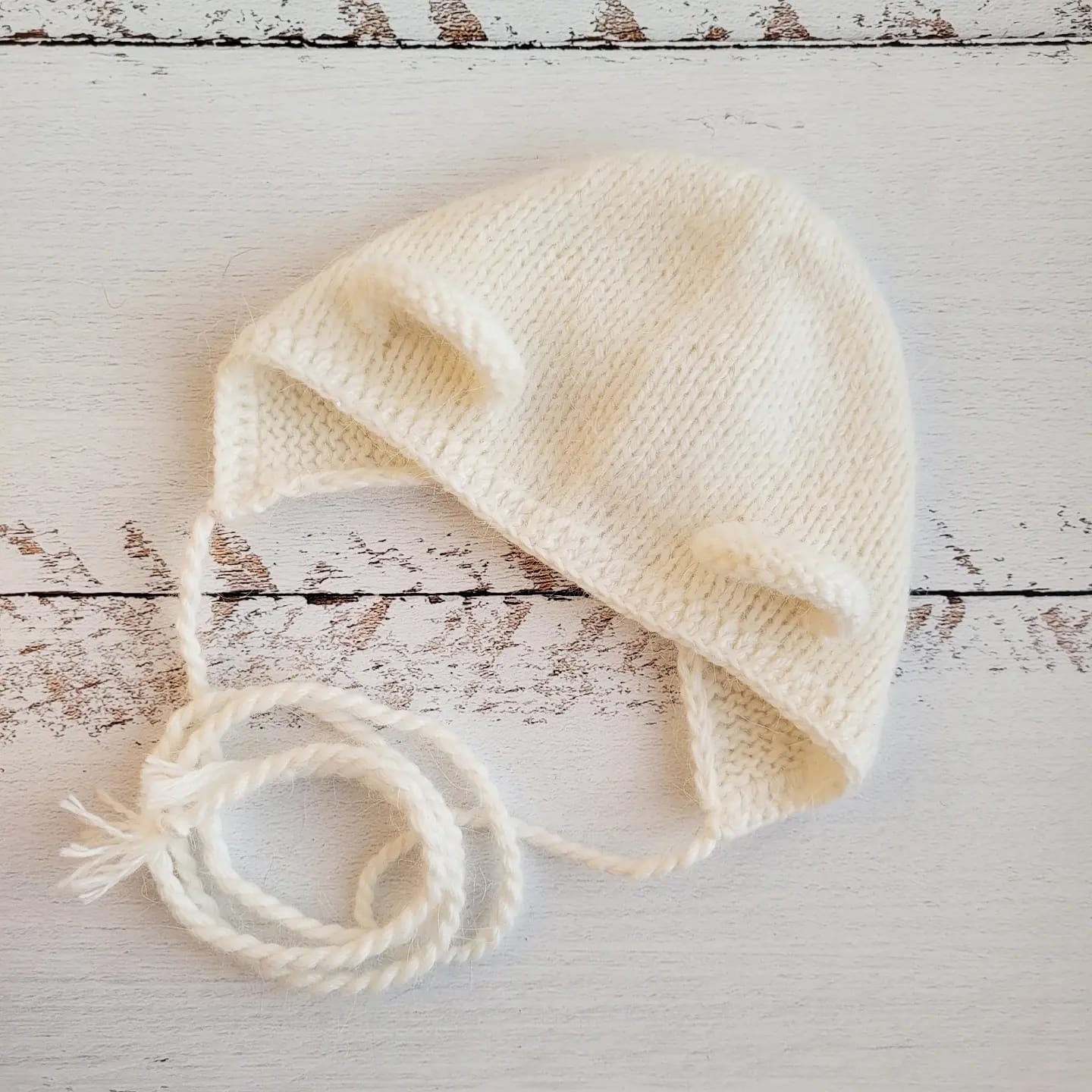 Bear Bonnet Knitting Pattern: Newborn Animal Hat (PDF Pattern) - Image 4