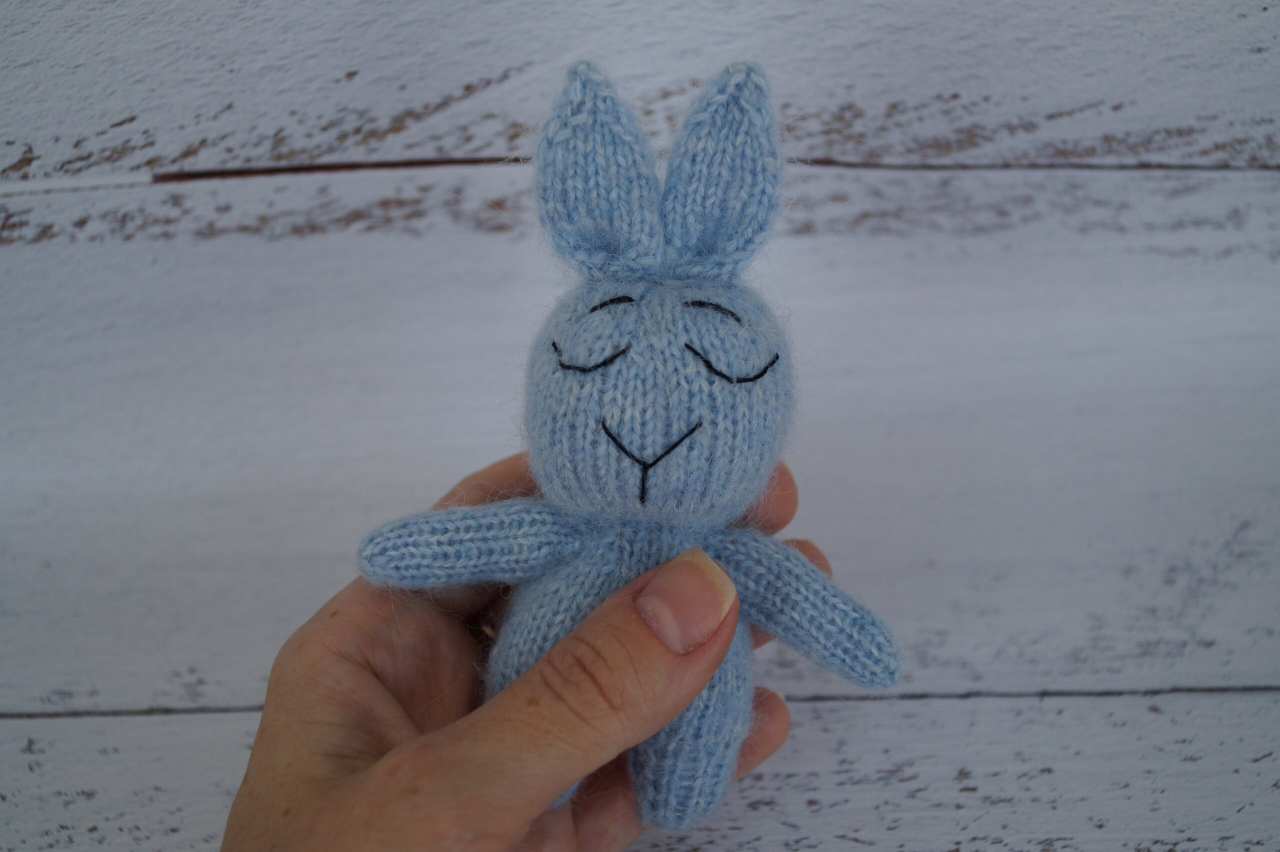 Knitted Cat and Bunny Toy Pattern: Flat or Round (PDF) - Image 2