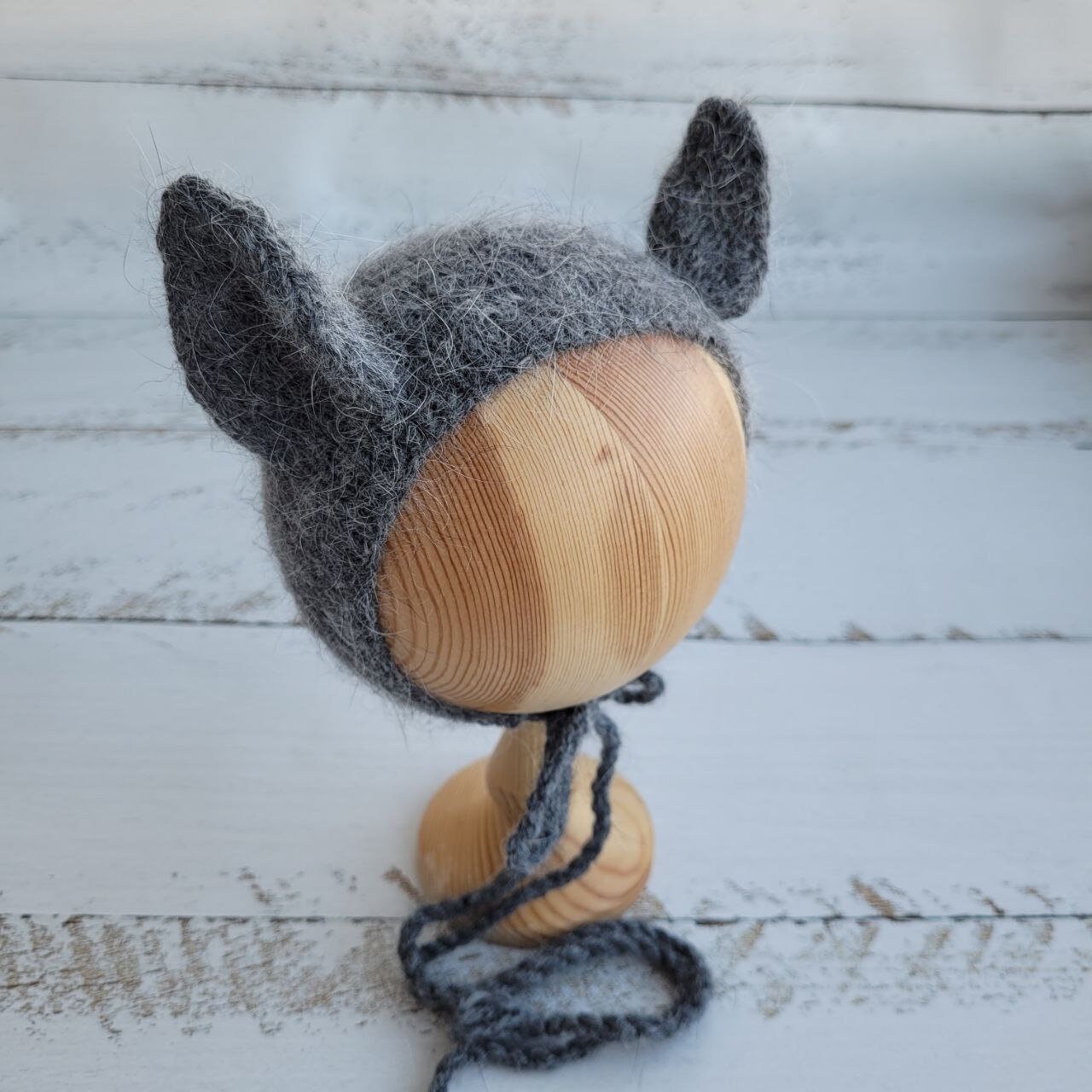 Bat Newborn Knitting Bonnet Pattern (PDF) - Image 4