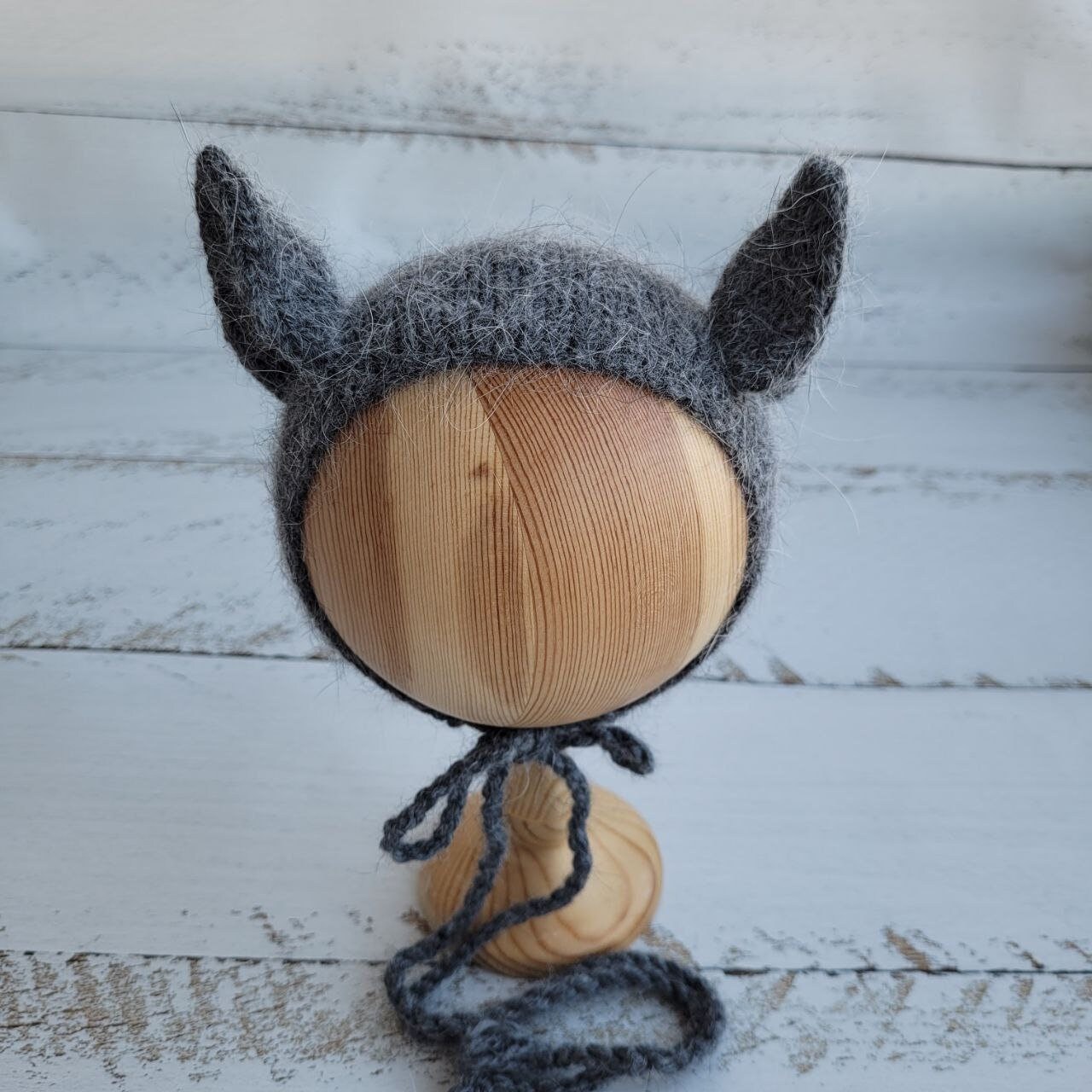 Bat Newborn Knitting Bonnet Pattern (PDF) - Image 2