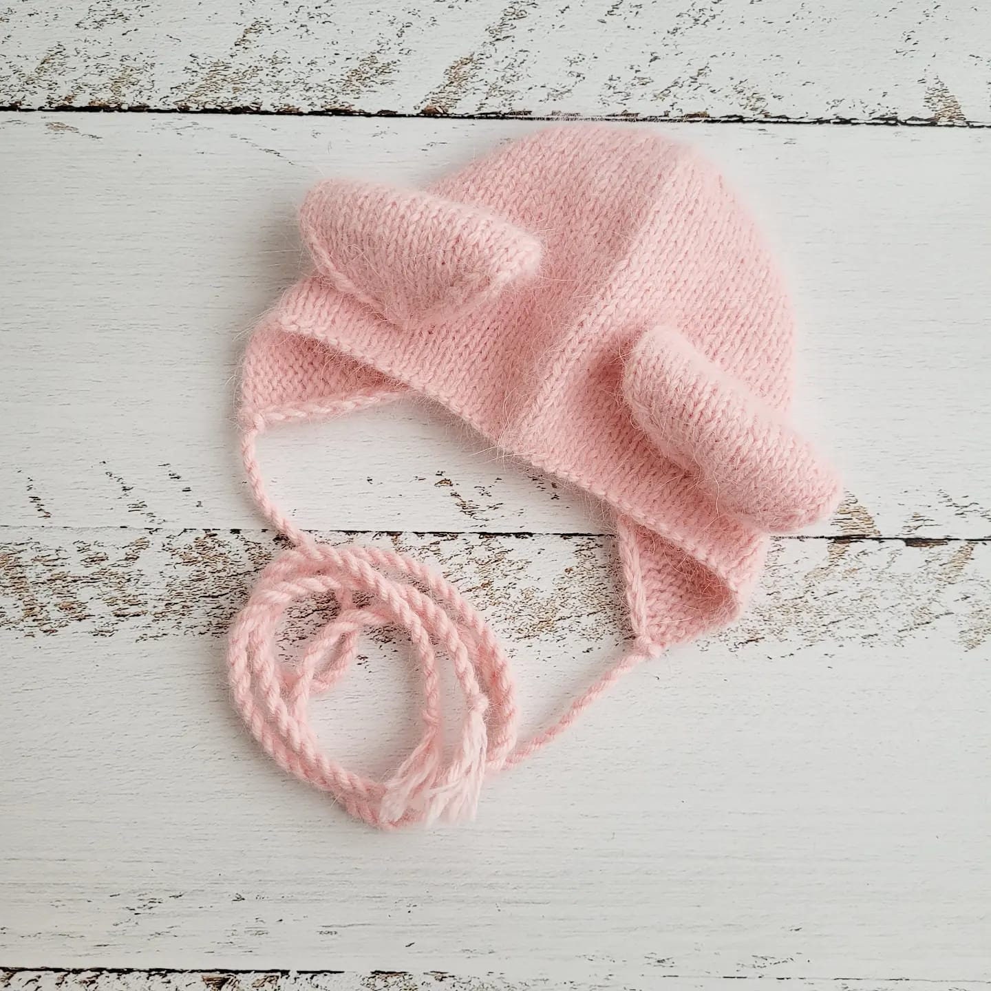 Pig Newborn Knitting Bonnet Pattern: Animal Hat Tutorial (PDF) - Image 3