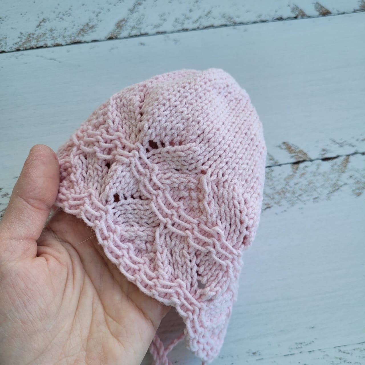 PDF! Bonnet Waves knitting pattern. Baby hat tutorial. Newborn props pattern - Image 3