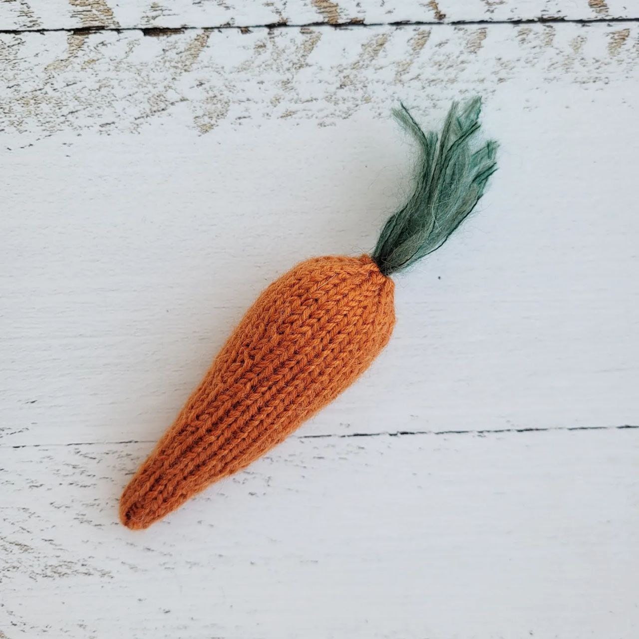 Knitted Carrot photo props. Knitted vegetables. Easter. - Image 6