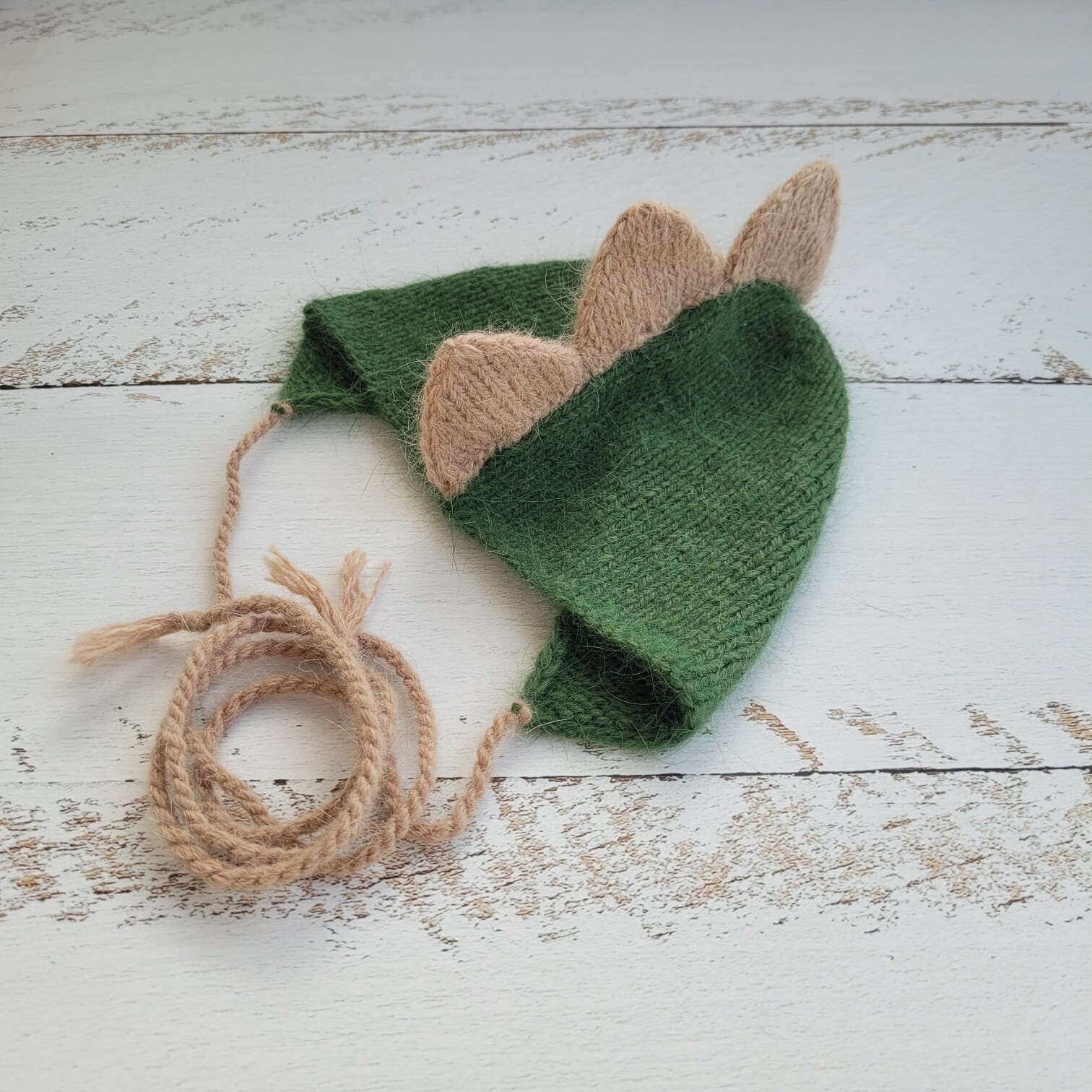 Dinosaur Knitting Bonnet Pattern: Newborn Dragon Hat (PDF Pattern) - Image 2