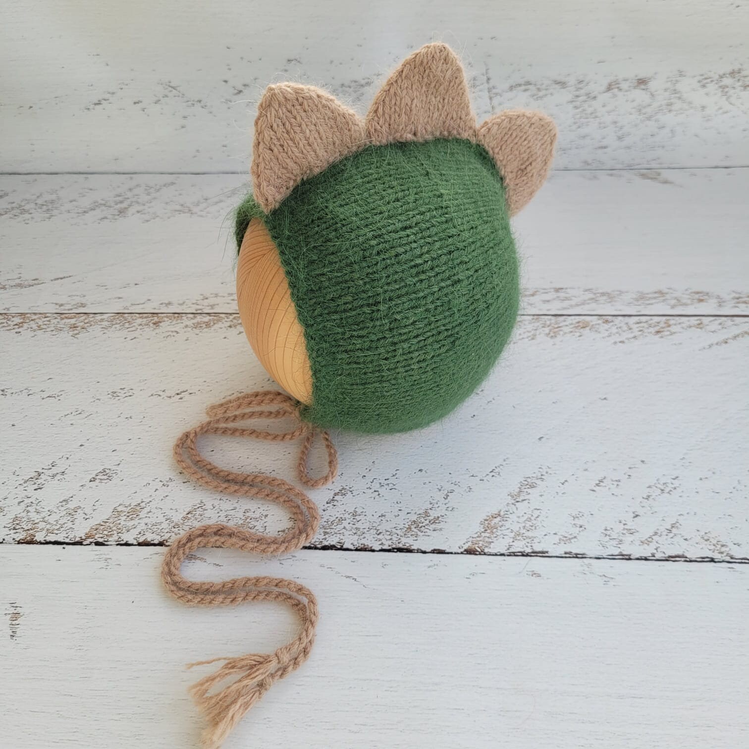 Dinosaur Knitting Bonnet Pattern: Newborn Dragon Hat (PDF Pattern) - Image 6