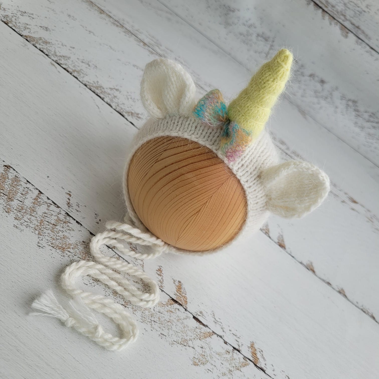 Unicorn Knitting Bonnet Pattern: Newborn Animal Hat (PDF Pattern) - Image 5