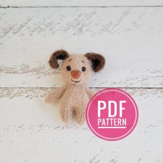 Puppy Knitting Pattern: Amigurumi Toy Tutorial (PDF)