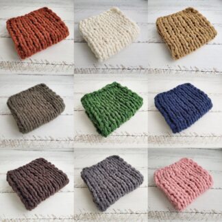 Newborn Knitted Blanket, Newborn photo prop layers