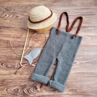 Newborn Fishman Outfit, boy photo props