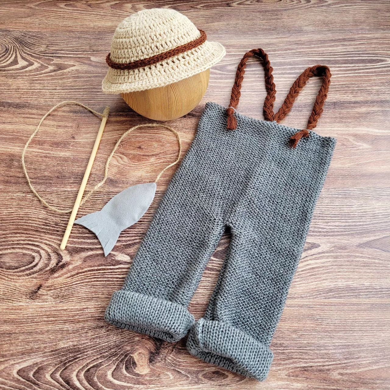 Newborn Fishman Outfit, boy photo props - Image 2