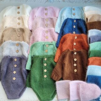 14 colors!!! Fluffy newborn romper with hat / Newborn photo props