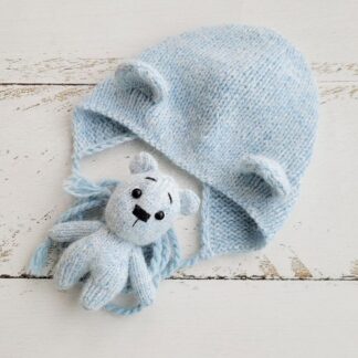 Light Blue Bear and Hat /Newborn photo props