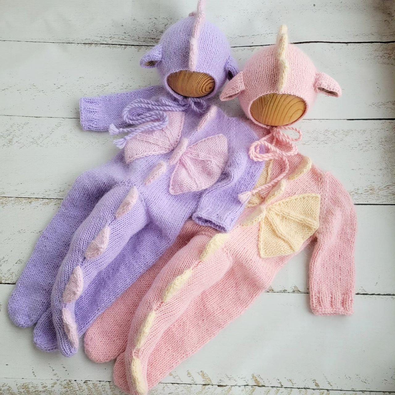 6 colors!!! Newborn Dragon hat and romper / Baby Photo props - Image 7