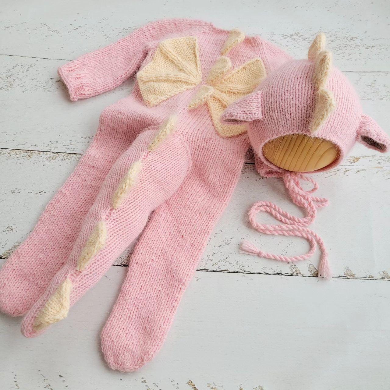 6 colors!!! Newborn Dragon hat and romper / Baby Photo props - Image 6