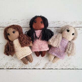 5 TYPES!!! Knitted tiny dolls / Stuffed toy/ Newborn photo props