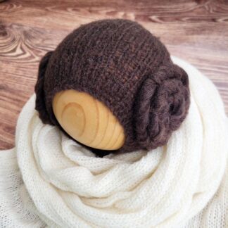 Princess hat with wrap/ Newborn photo props