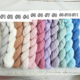Very Fuzzy Newborn Knitted Wrap, Boy girl photo props
