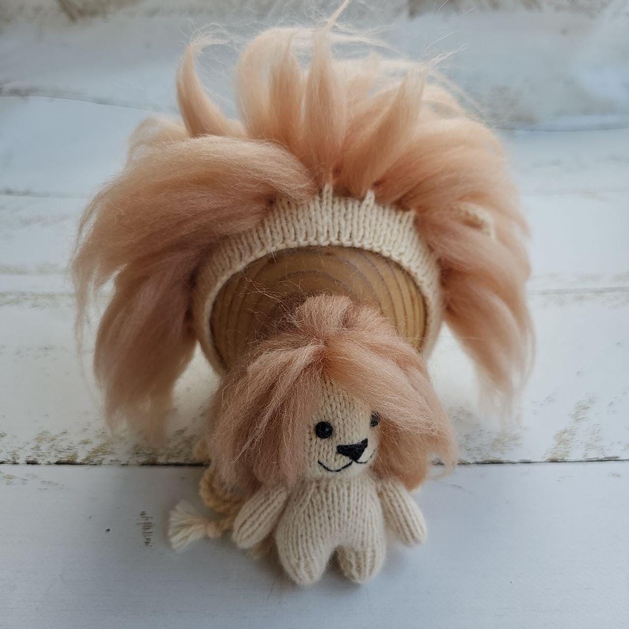 Lion and bonnet / Africa outfit / Newborn photo props - Image 7