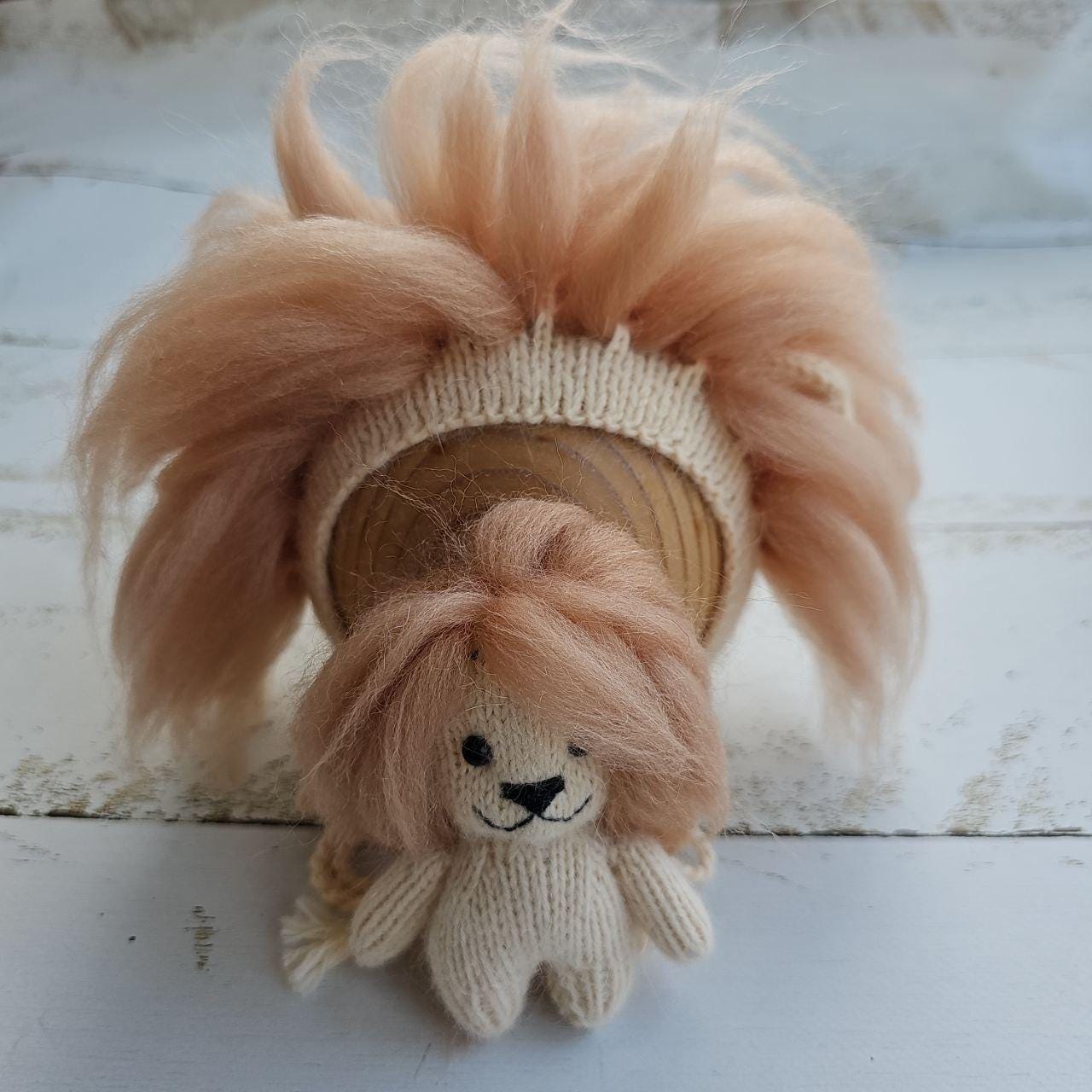 Lion and bonnet / Africa outfit / Newborn photo props - Image 6