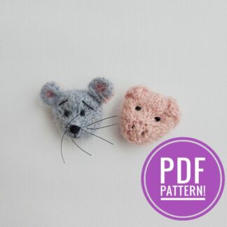 Tiny Mouse and Piggy knitting pattern